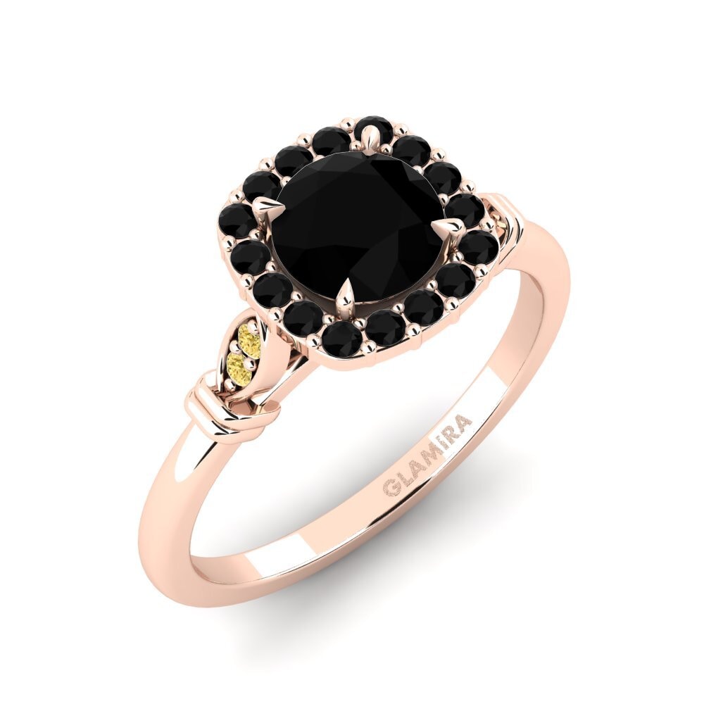 Black Sapphire Engagement Ring Magdalen