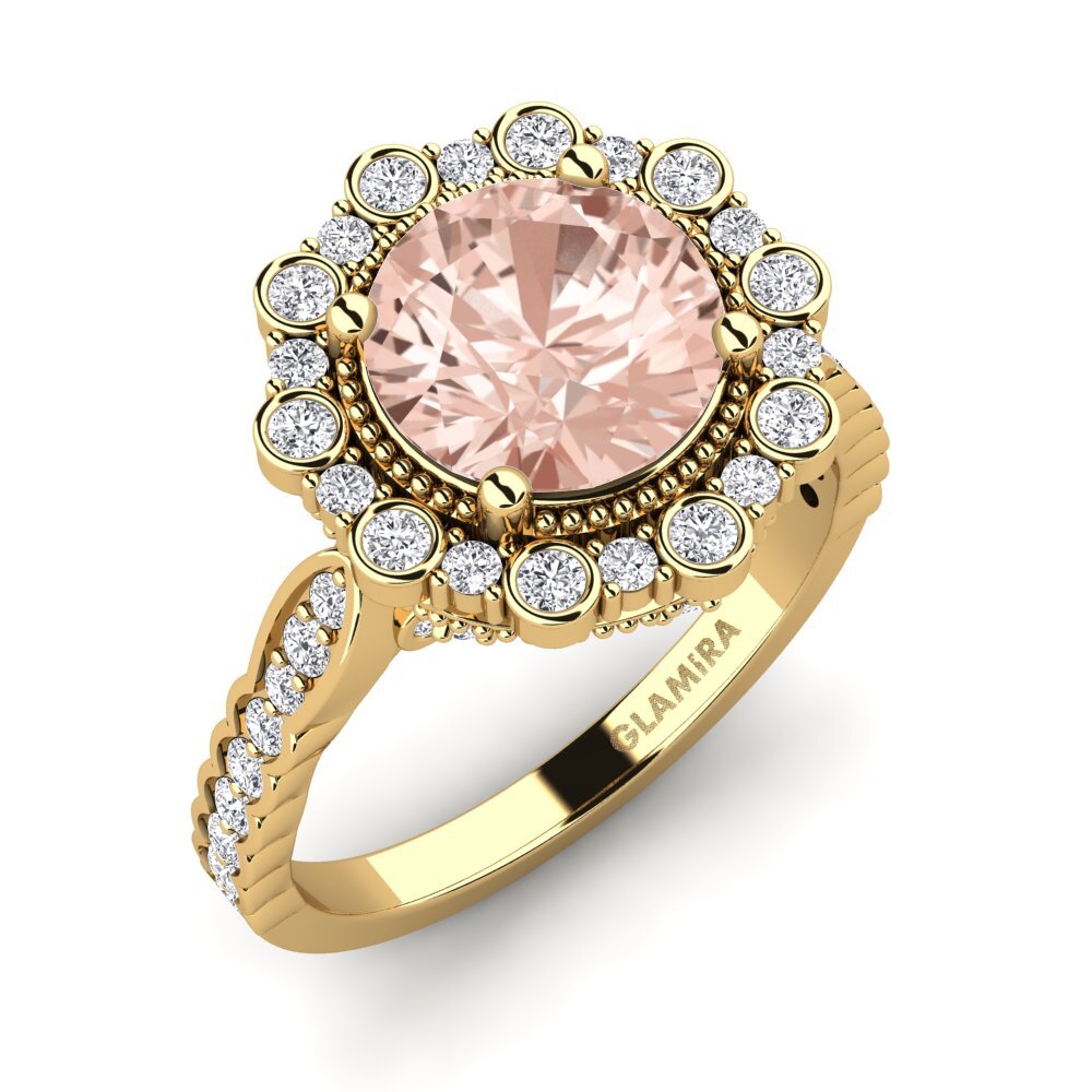Morganite Bague de fiançailles Marine