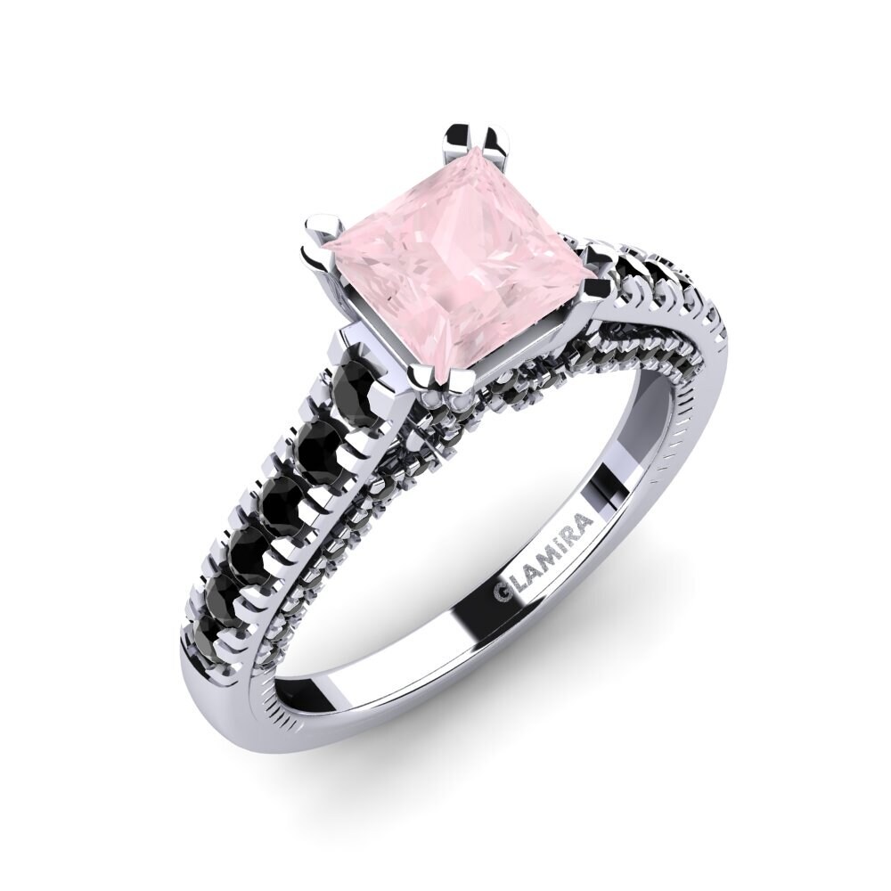 Rose Quartz Engagement Ring Merlene