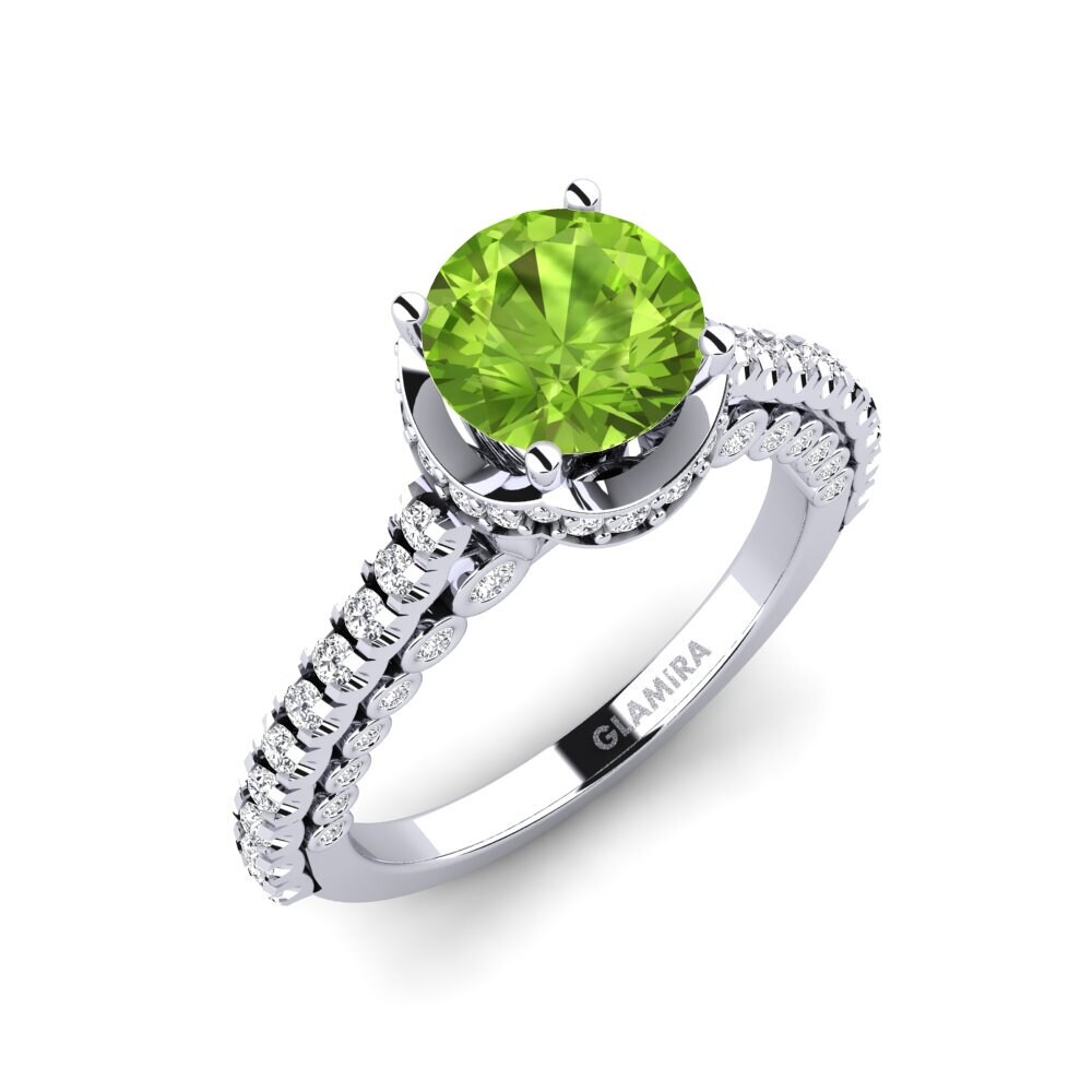 Peridot Engagement Ring Michell