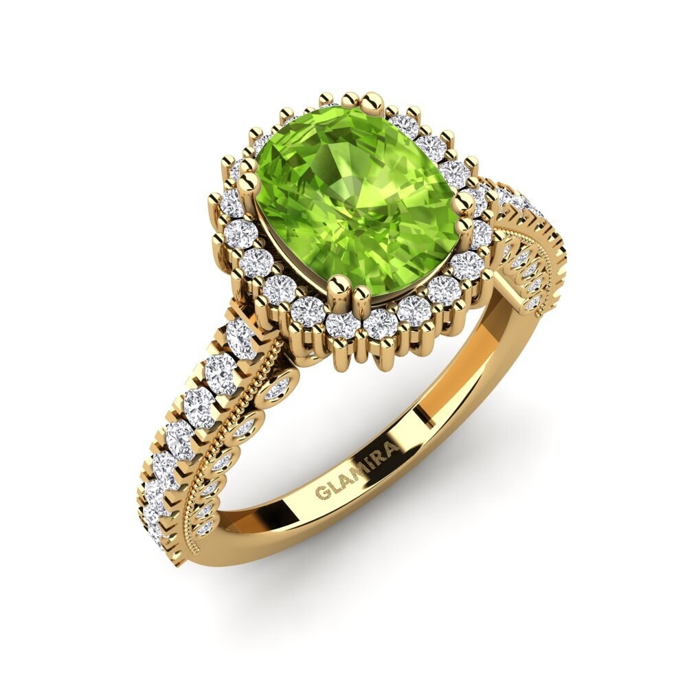 Peridot Engagement Ring Nanci