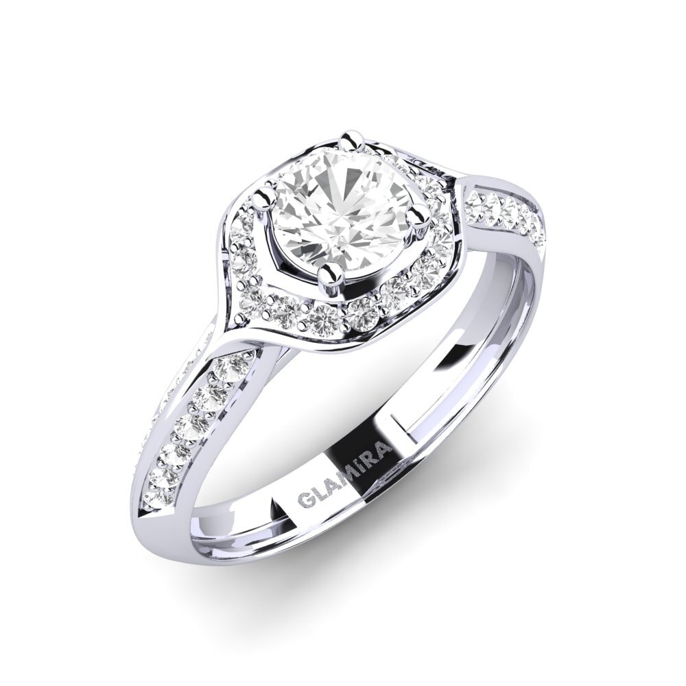 White sapphire Engagement Ring Nga