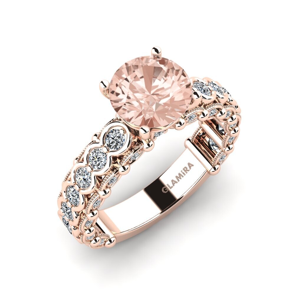 Morganite Bague de fiançailles Tien