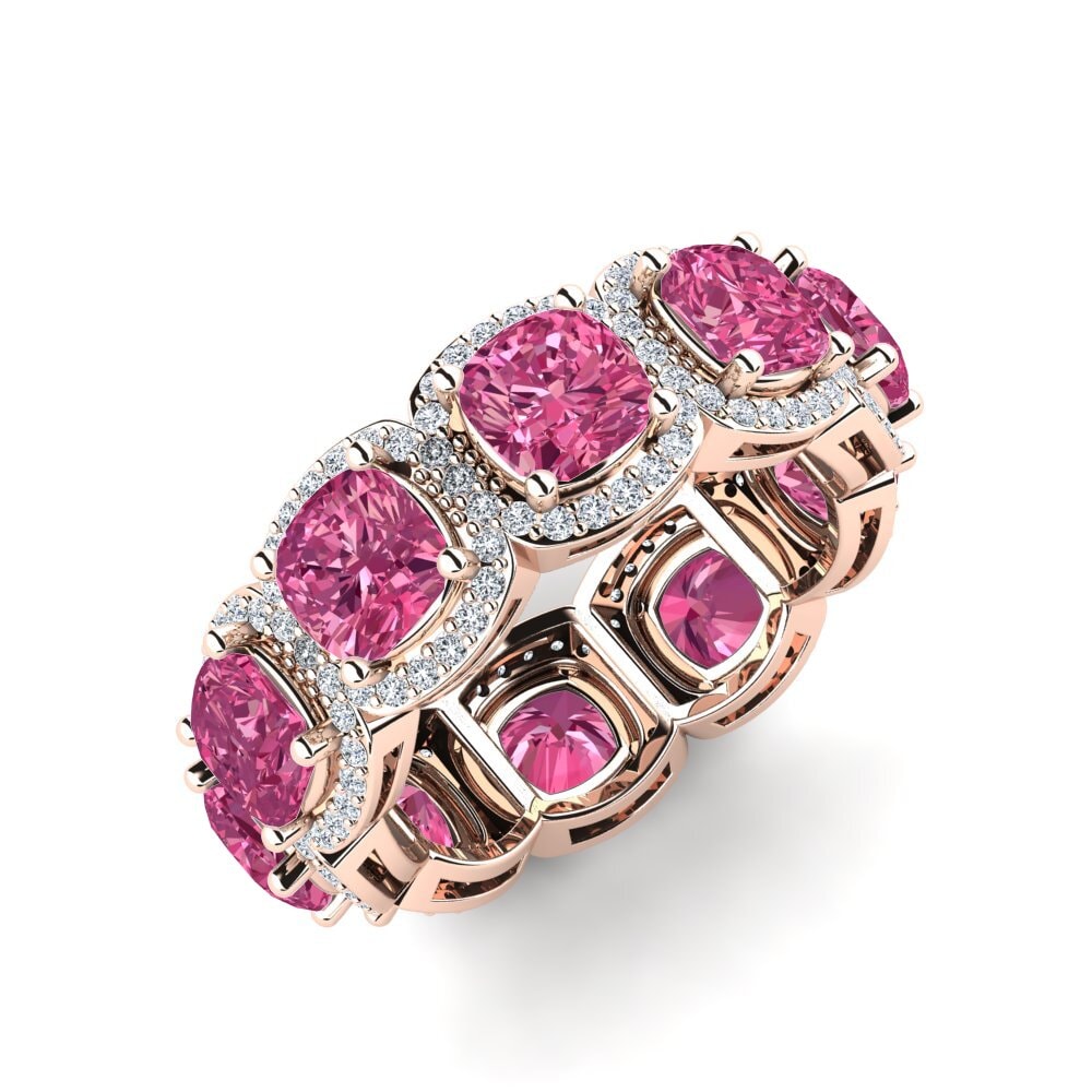 Or rose 14k Tourmaline Rose Bague Tracie