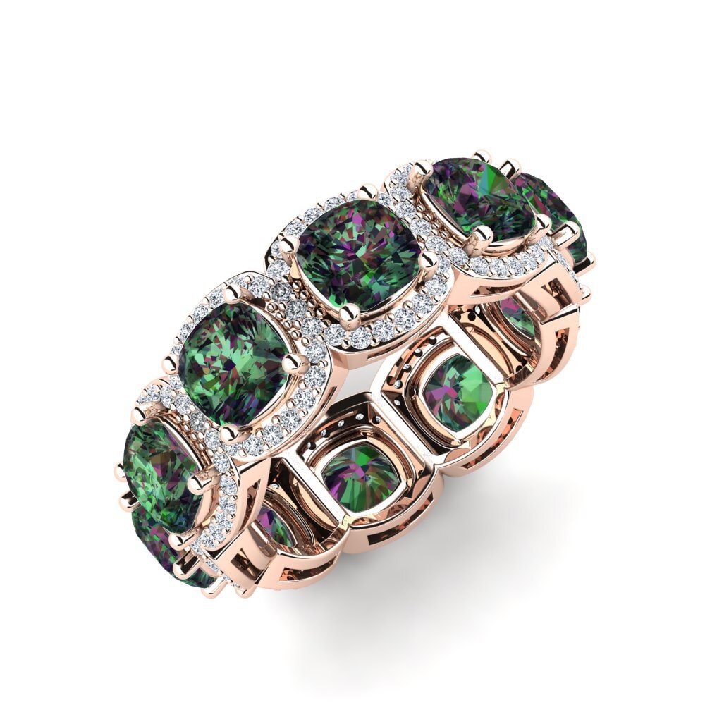 Or rose 14k Topaze mystique Bague Tracie