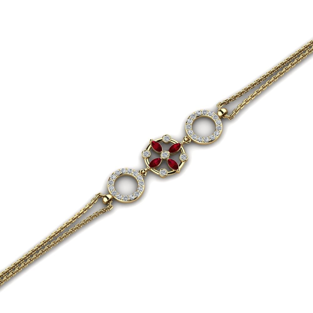 Marquesa Circonita Roja Pulsera de Mujer Urbana