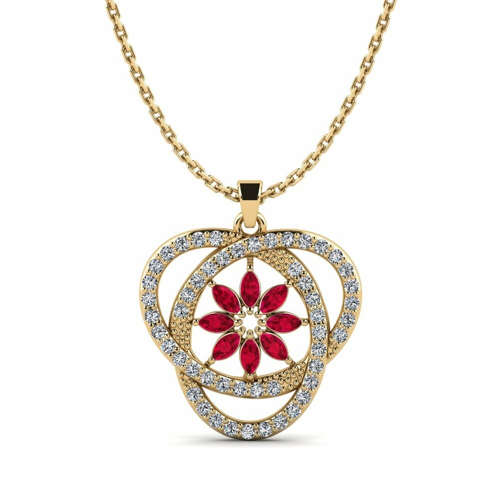 14K Geel Goud Dames Hanger Urhfy