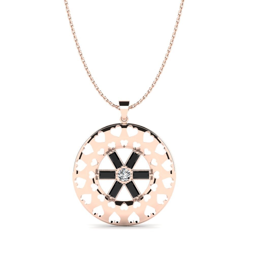 Baguette Black Sapphire Women's Pendant Uribe