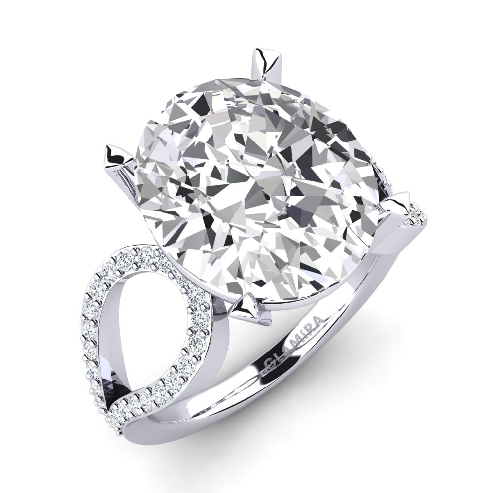 Weißgold 585 Labor-gezüchteter Diamant Ring Urilla