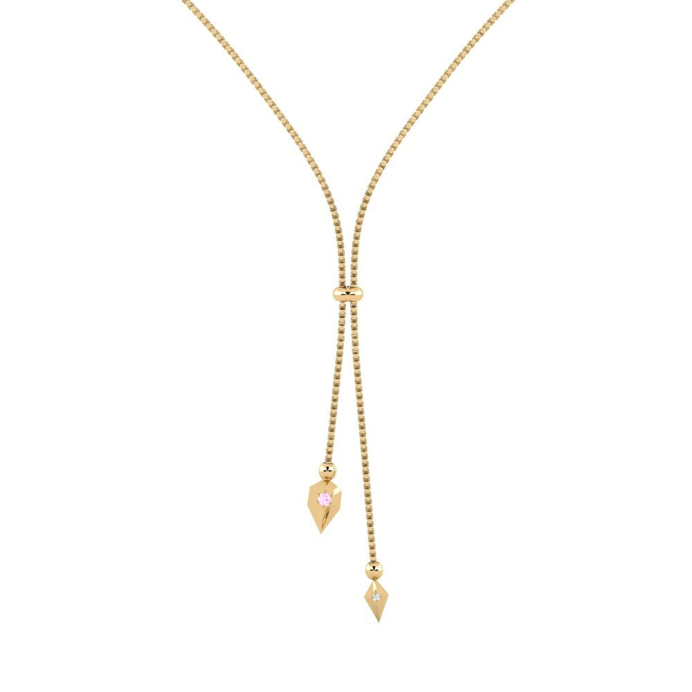 Zafiro Rosado Collar de Mujer Ussuri