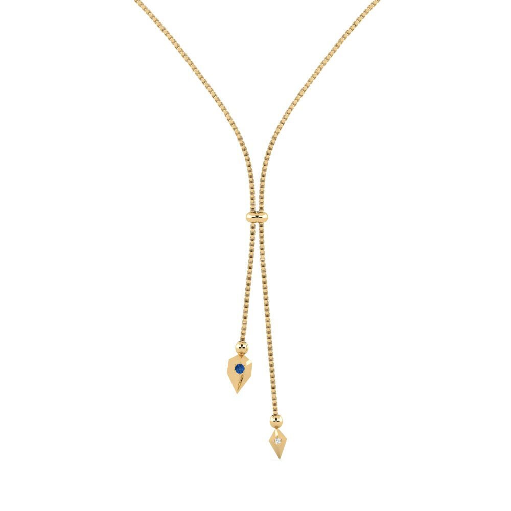 Dark Blue Zirconia Women's Necklace Ussuri