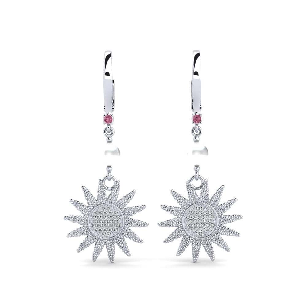 Rhodolite Garnet Women's Earring Utilite