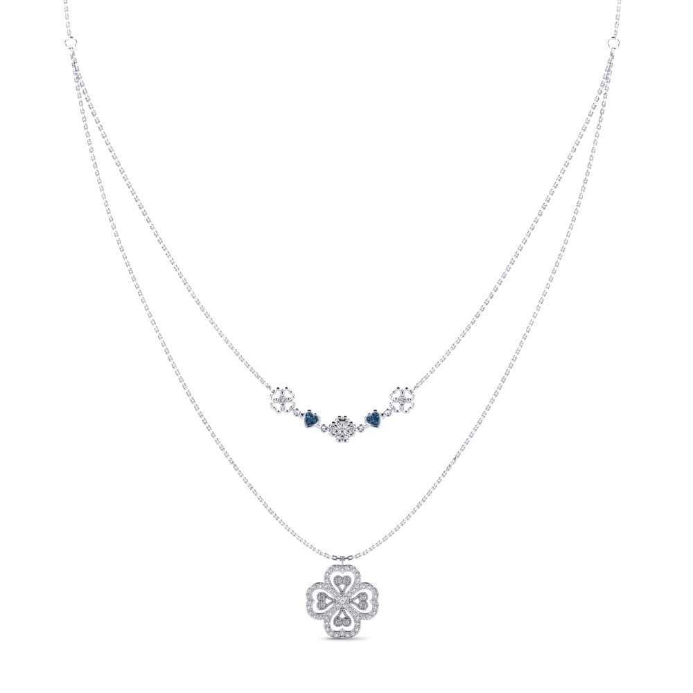 Diamante Azul Collar de Mujer Uvuloa