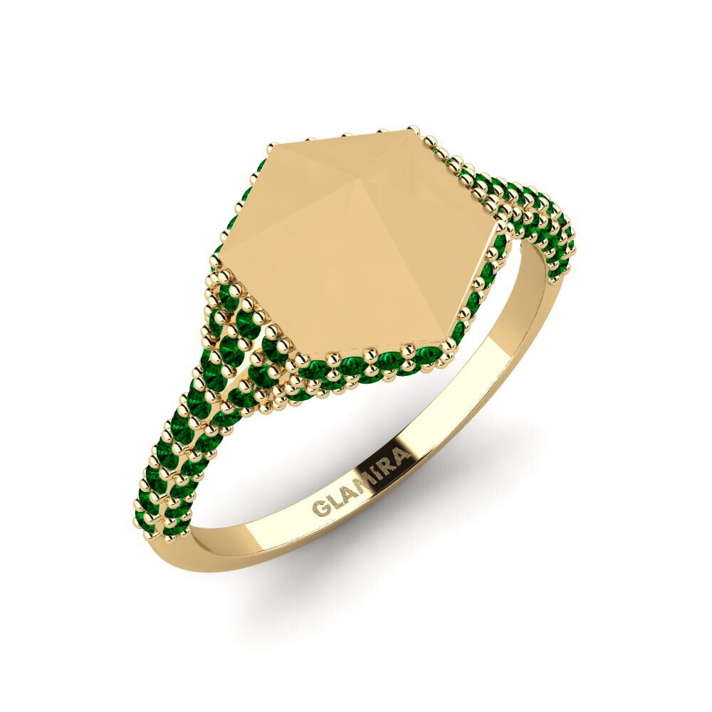Circonita Verde Anillo Uwepo