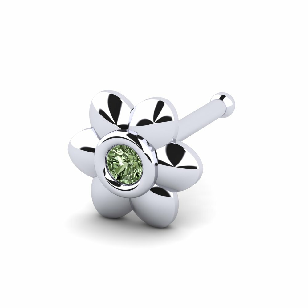 Groene Diamant Neus Pin Uyten