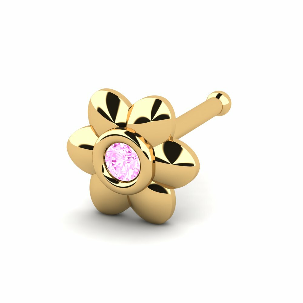 14K Geel Goud Neus Pin Uyten