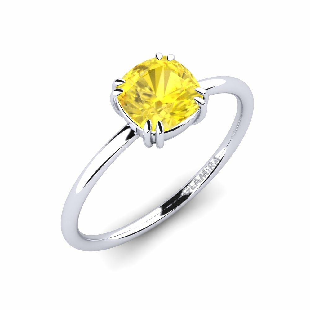 Yellow Sapphire Engagement Ring Vaisselle