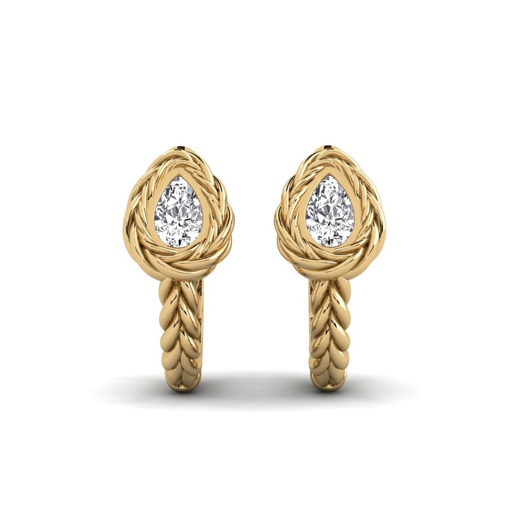 Poire Diamant Boucle d'oreille femme Valentinos