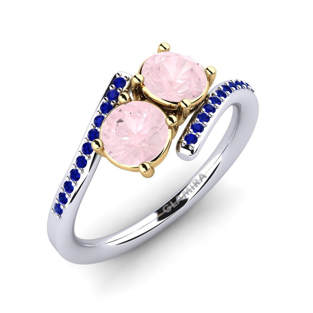 14ct White & Yellow Gold Ring Valeska