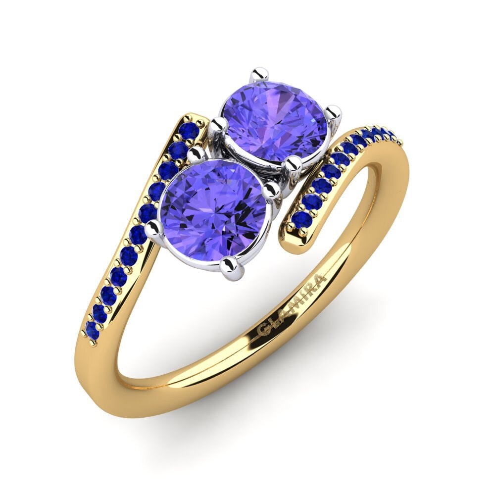 9K Yellow & White Gold Ring Valeska