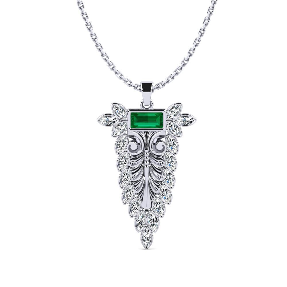 Green Zirconia Women's Pendant Valeso