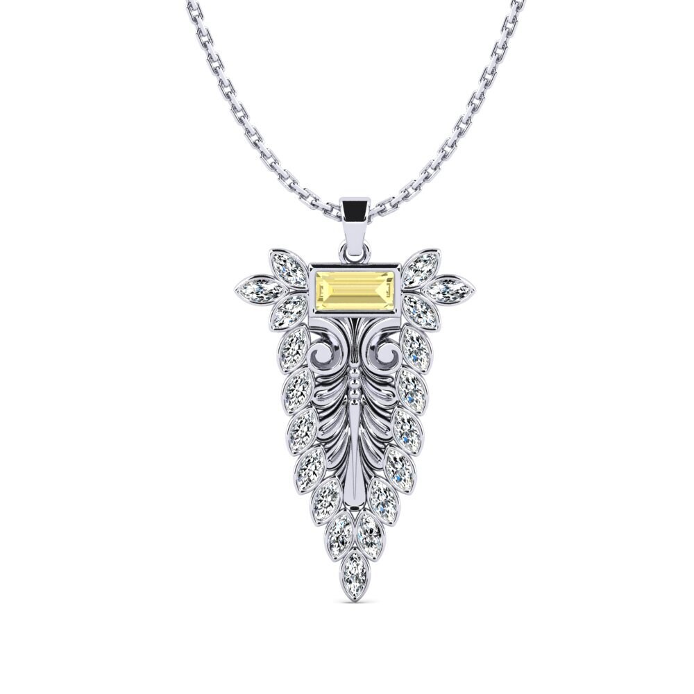 Yellow Sapphire Women's Pendant Valeso