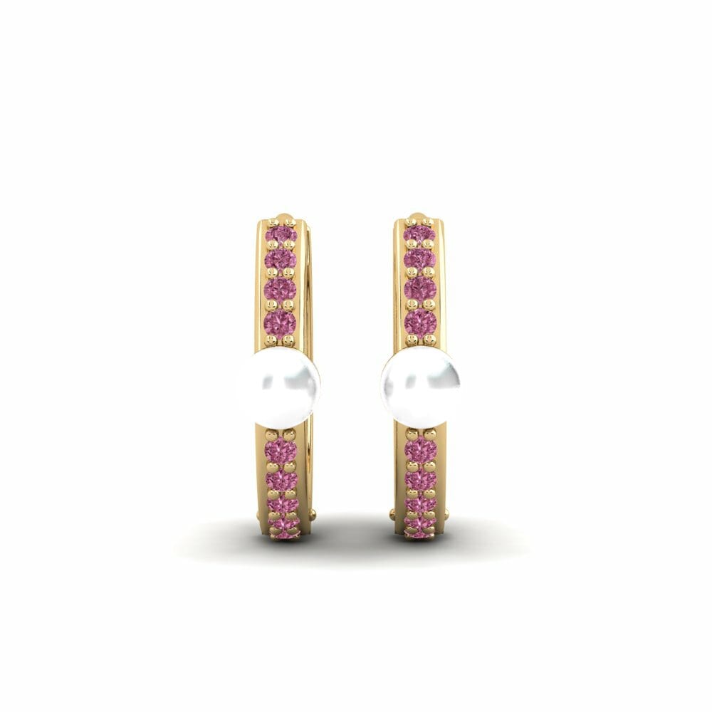 Boucle d'oreille femme Valyu Grenat de Rhodolite