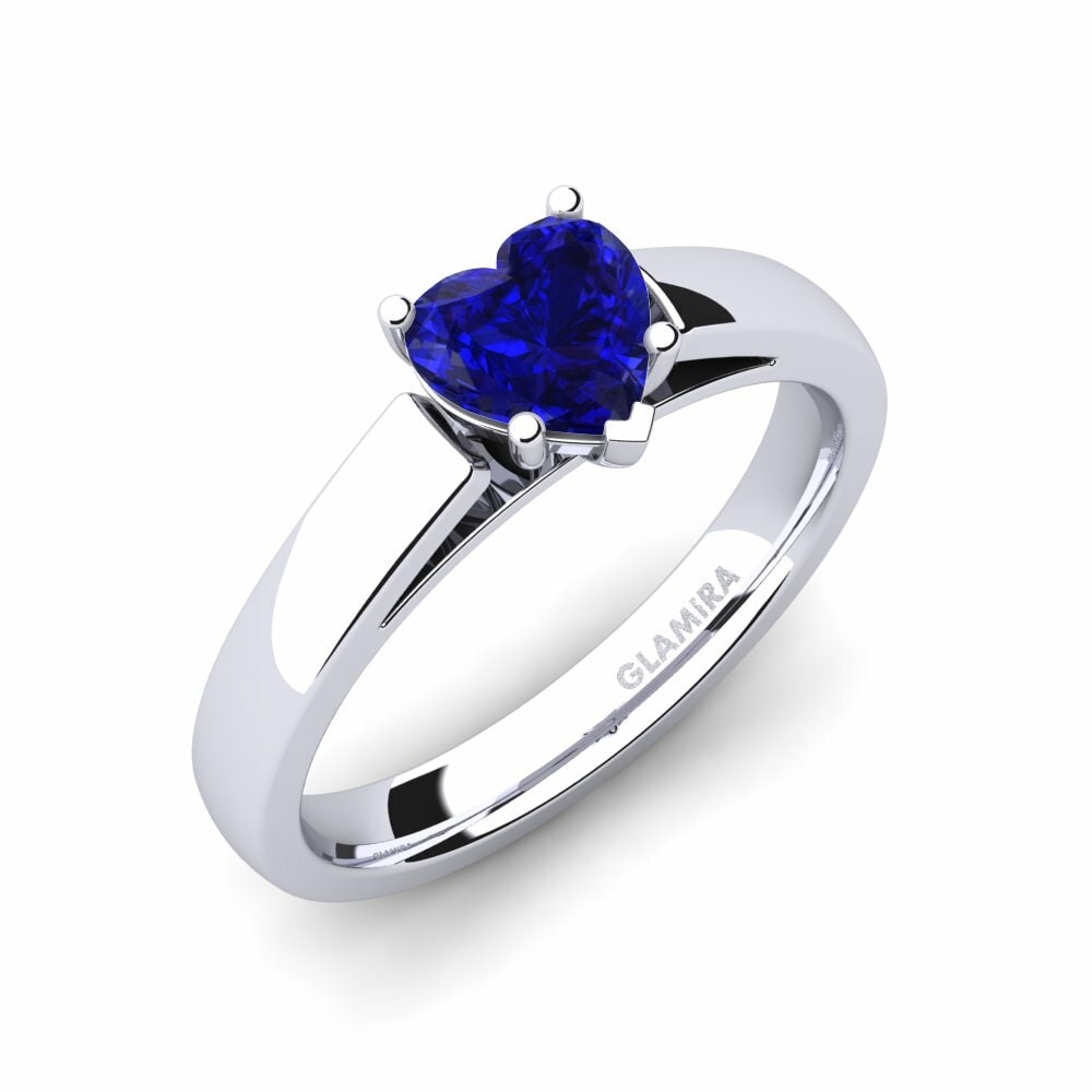Safiro (Creado en Laboratorio) Anillo de compromiso Vanessa