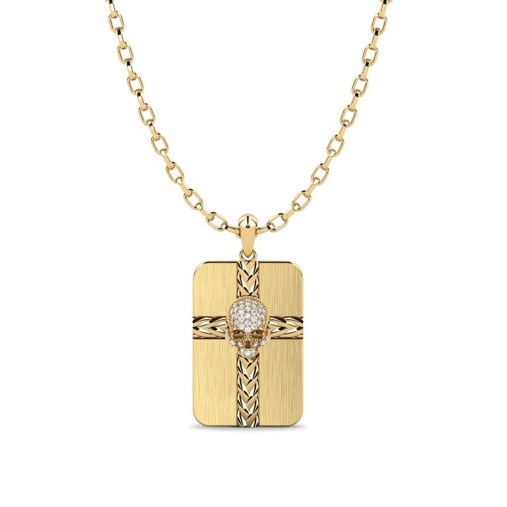 14k Oro Amarillo Colgante para hombre Vanguard