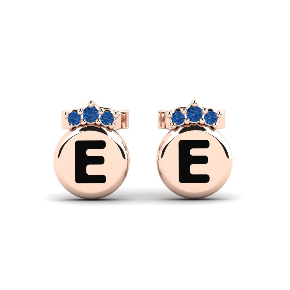 Dark Blue Zirconia Women's Earring Vanita E