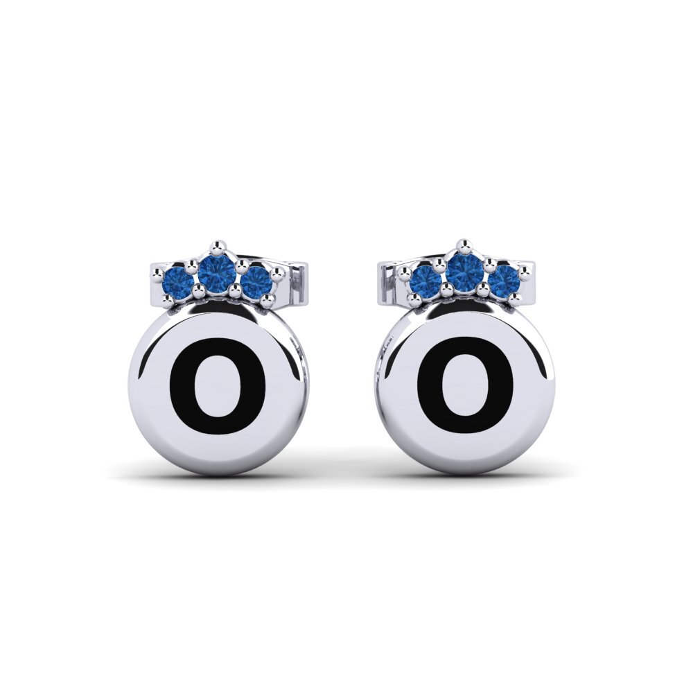 Dark Blue Zirconia Women's Earring Vanita O