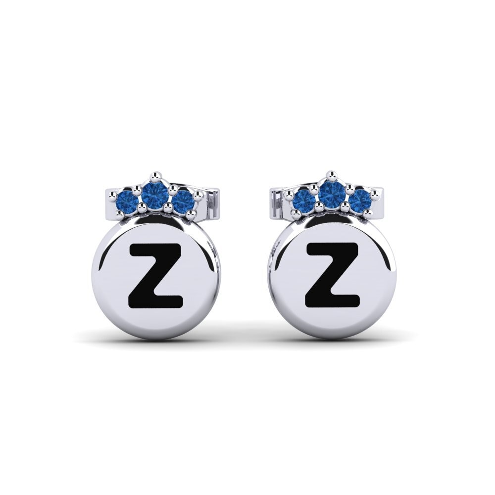 Dark Blue Zirconia Women's Earring Vanita Z