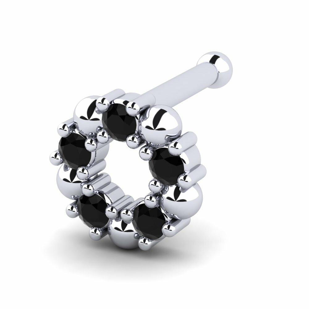 Saphir noir Piercing Nez Vanna
