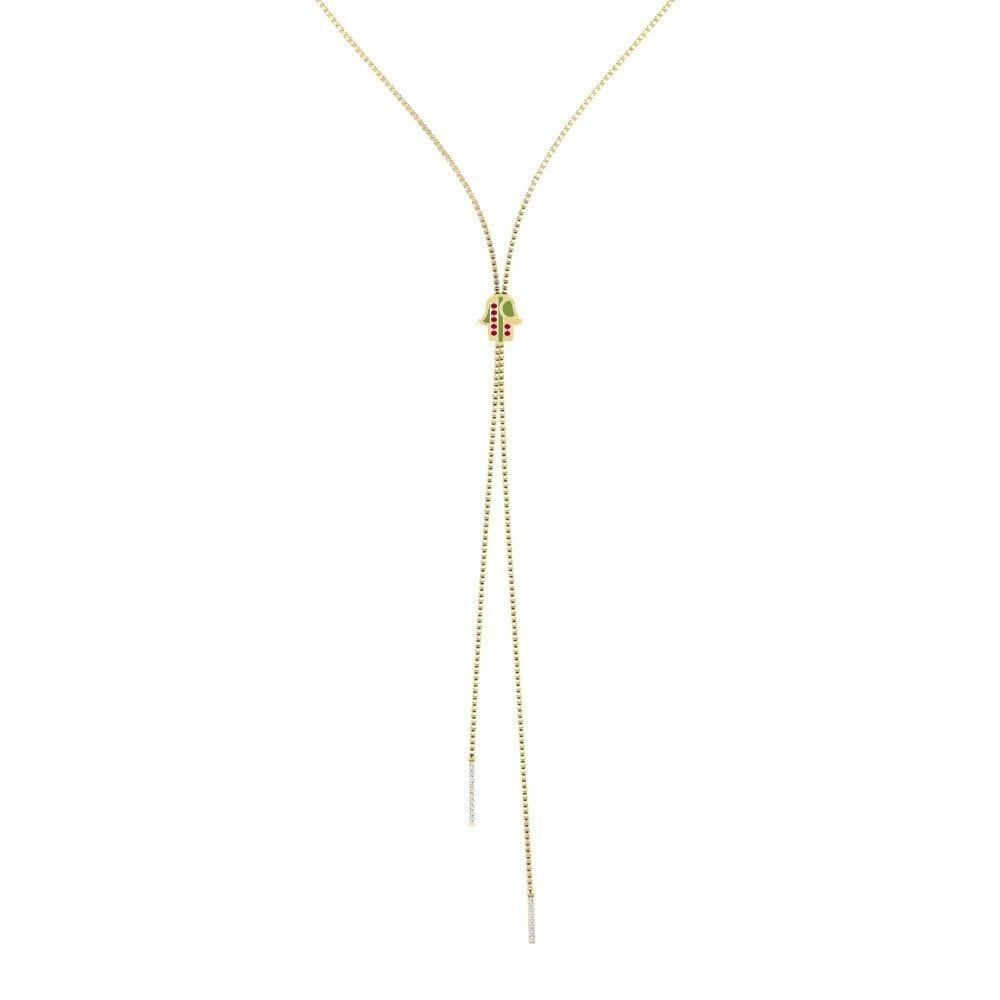 Vàng 18K Đá Ruby / Hồng Ngọc Dây chuyền nữ Vanovond