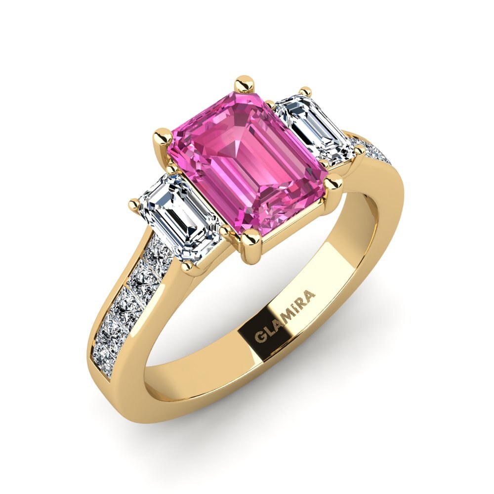 Pink Topaz Engagement Ring Vapha