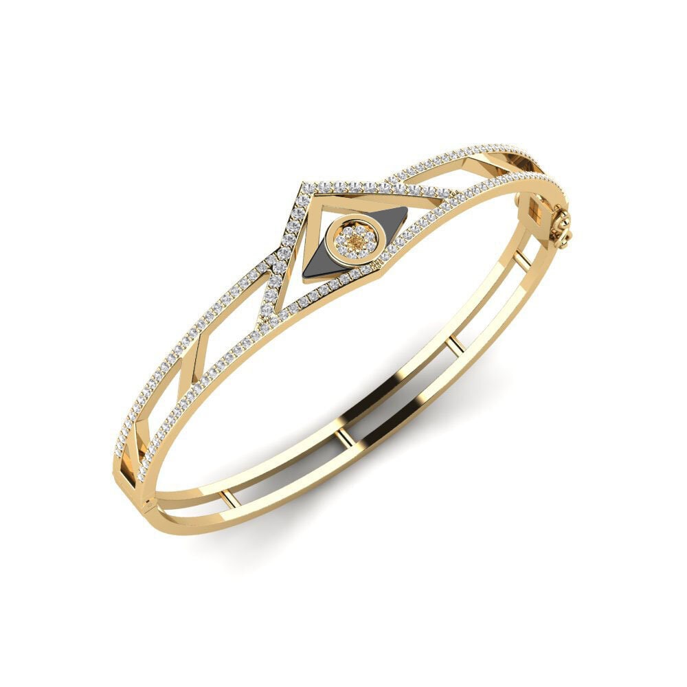 Diamante café Brazalete de mujer Varcon