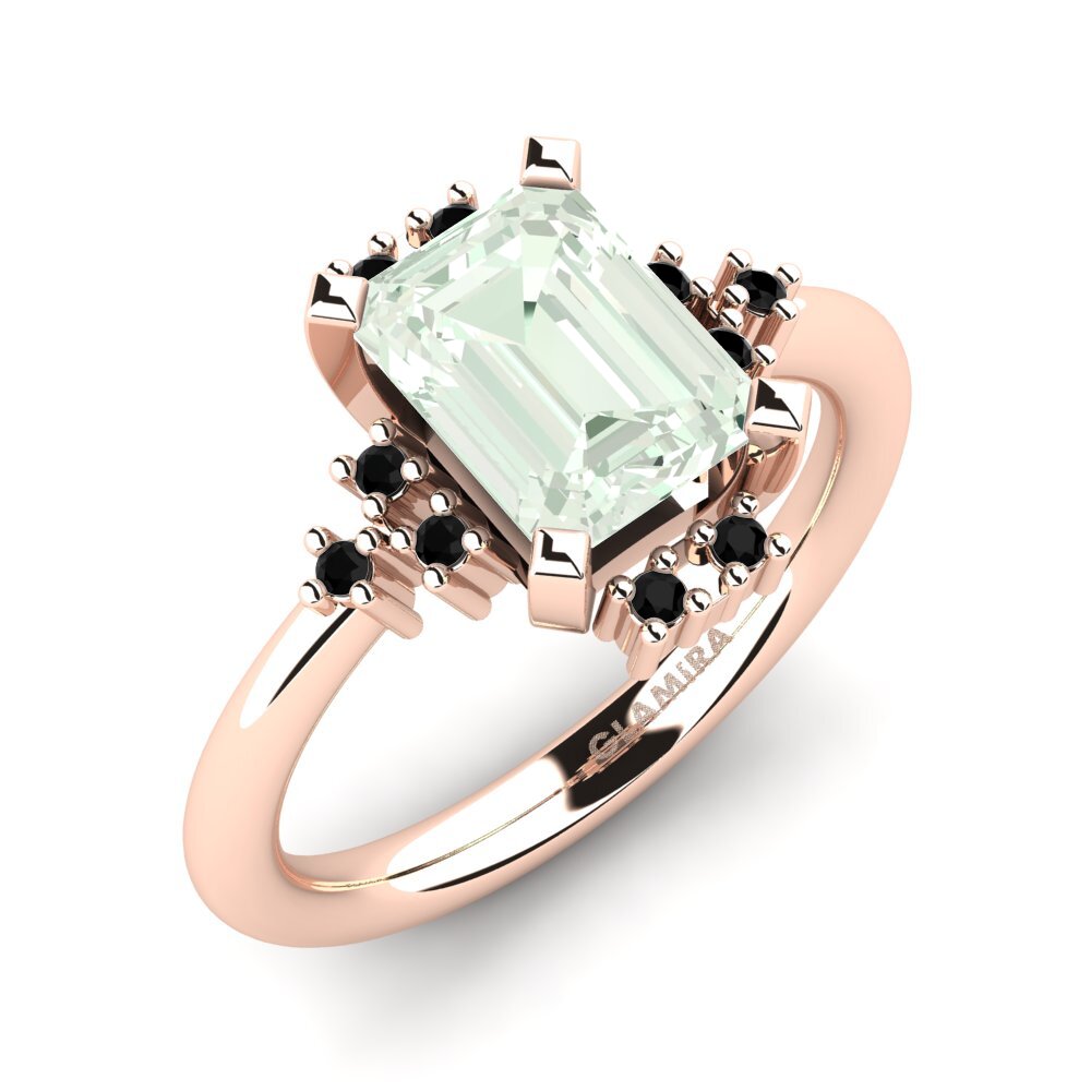 Amatista verde Anillo de compromiso Varese