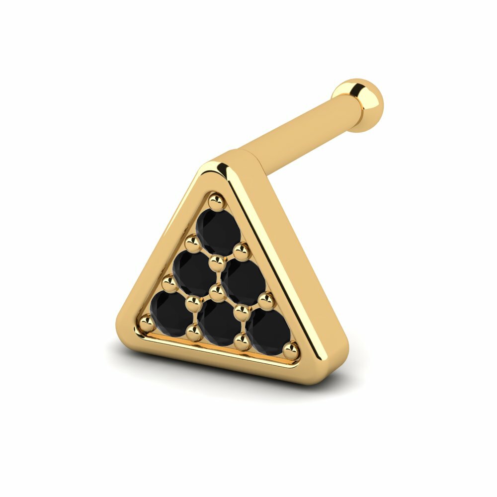 Saphir noir Piercing Nez Variole