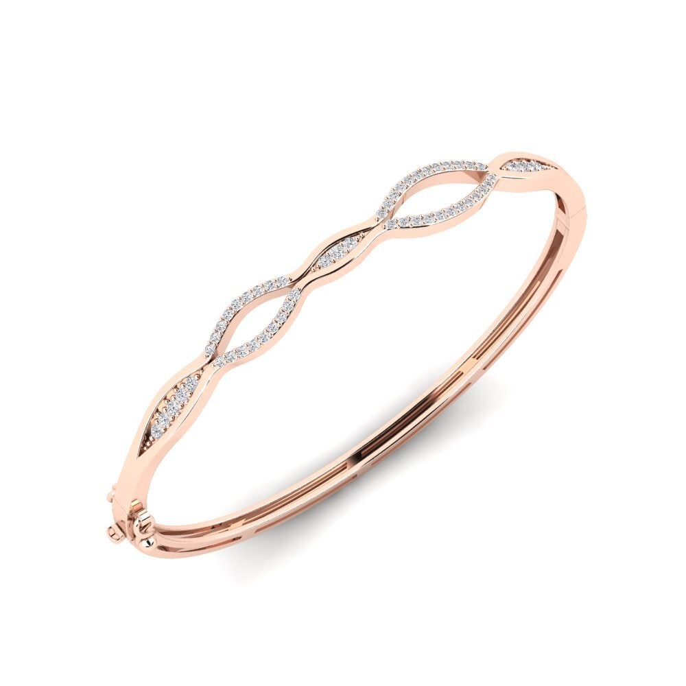 14k Rose Gold Women's Bangle Vassala