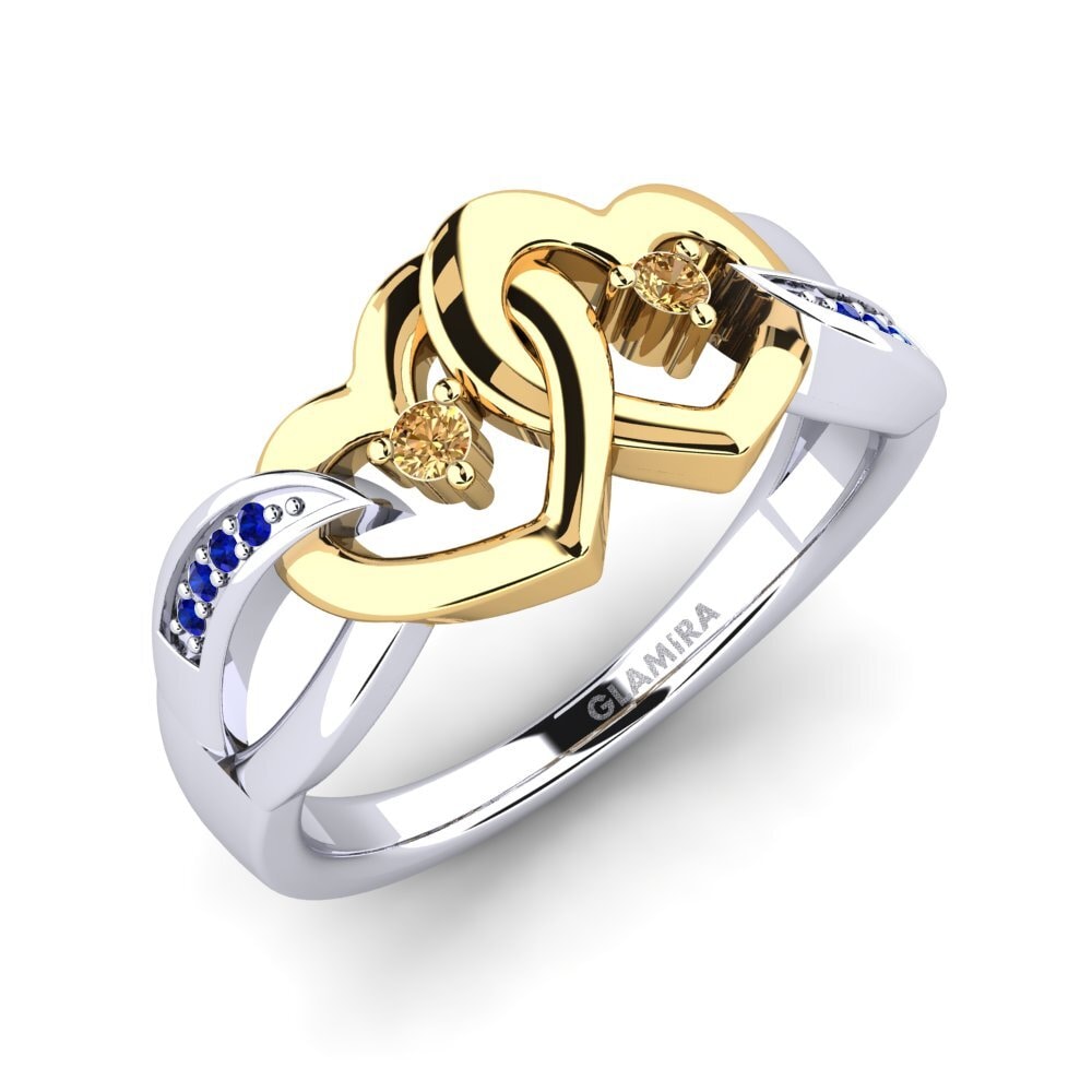 14K White & Yellow Gold Ring Vaudis