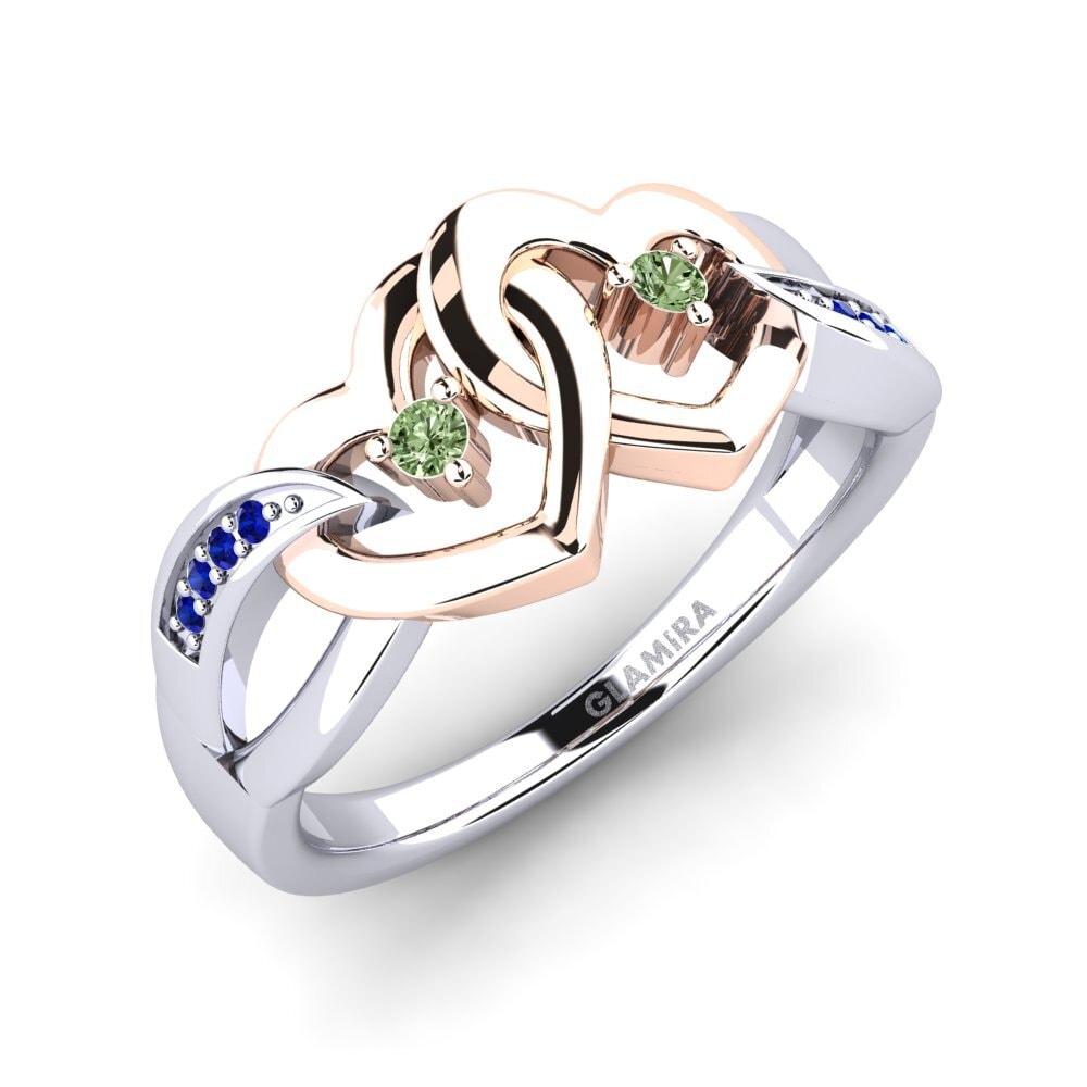 14ct White / Rose Gold Ring Vaudis
