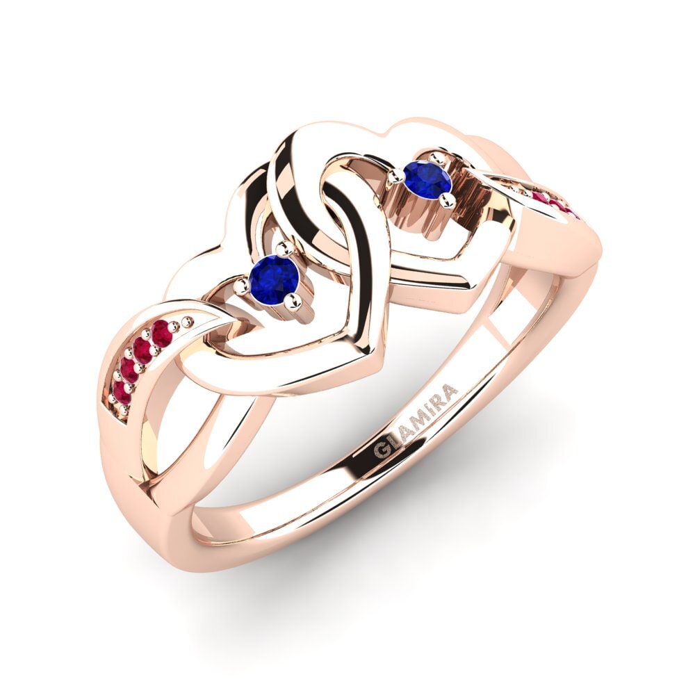 18k Oro Rosa Anillo Vaudis