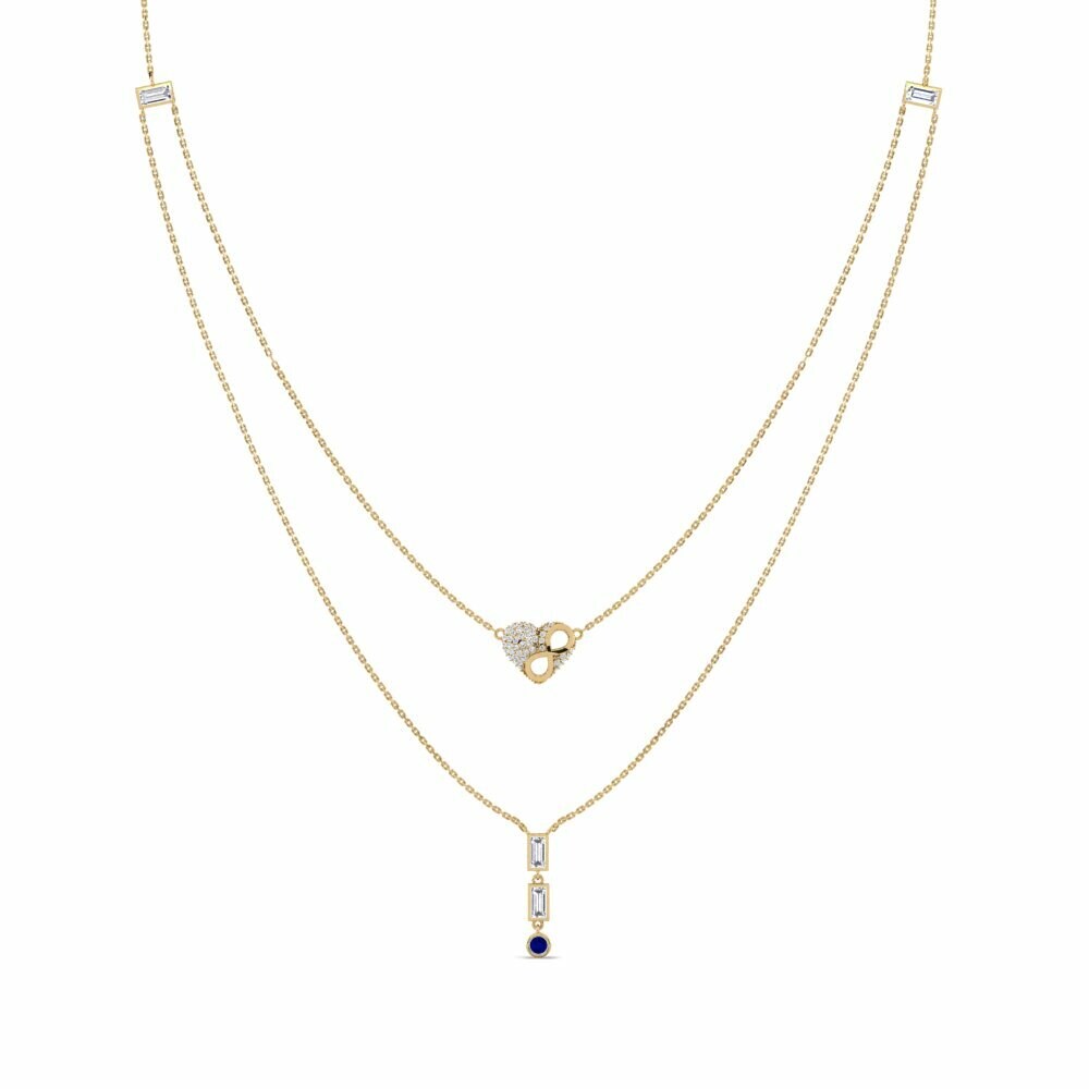 Saphir Collier pour femme Vedelik