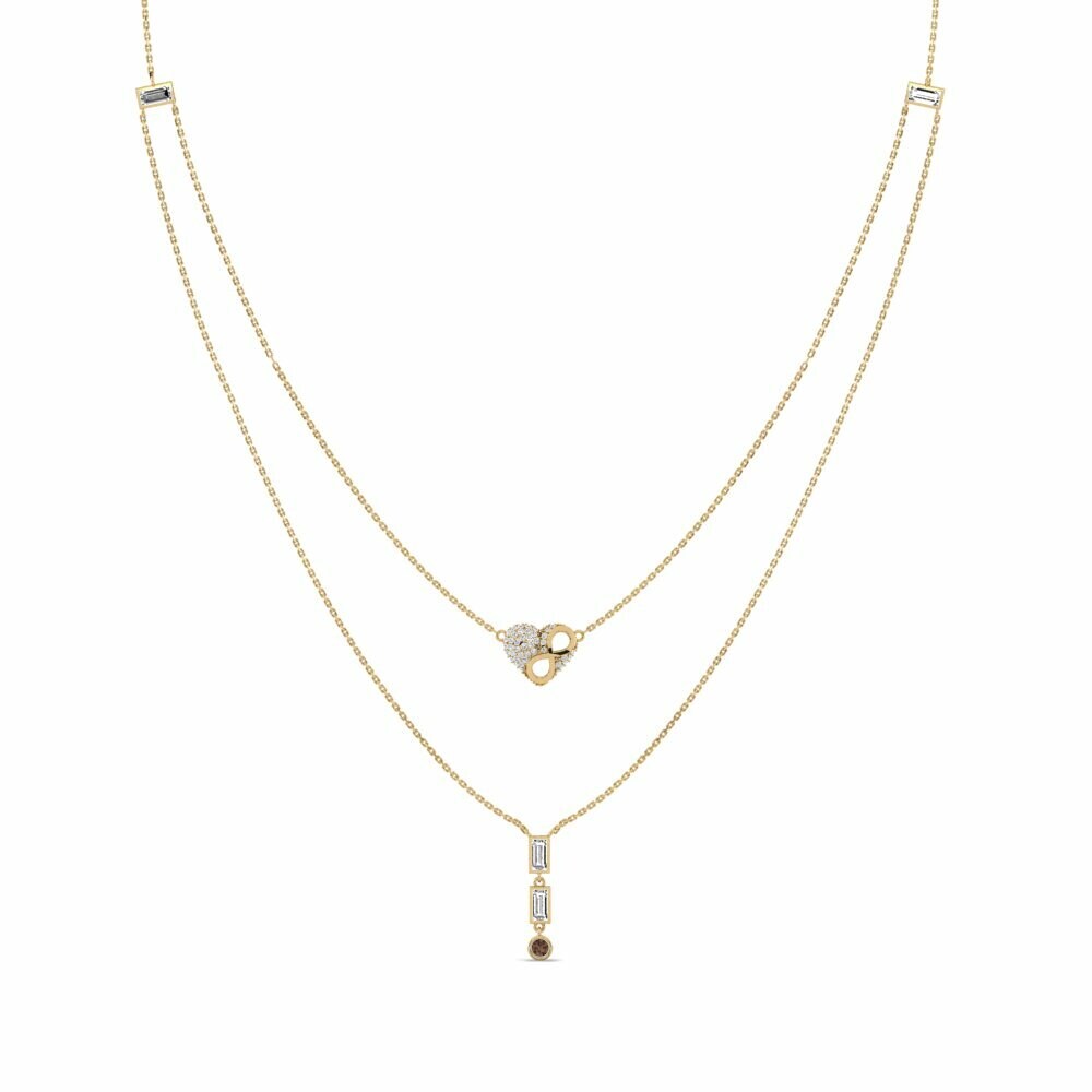 Cuarzo humo Collar de Mujer Vedelik
