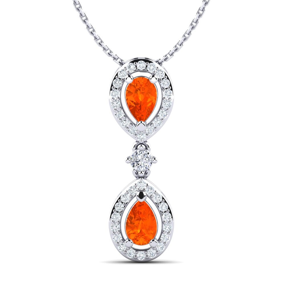 Fire Opal Women's Pendant Vedia