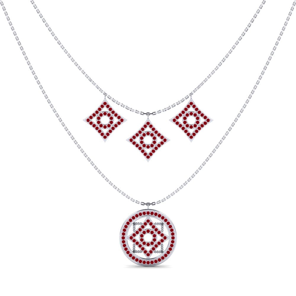 Circonita Roja Collar de Mujer Veepa
