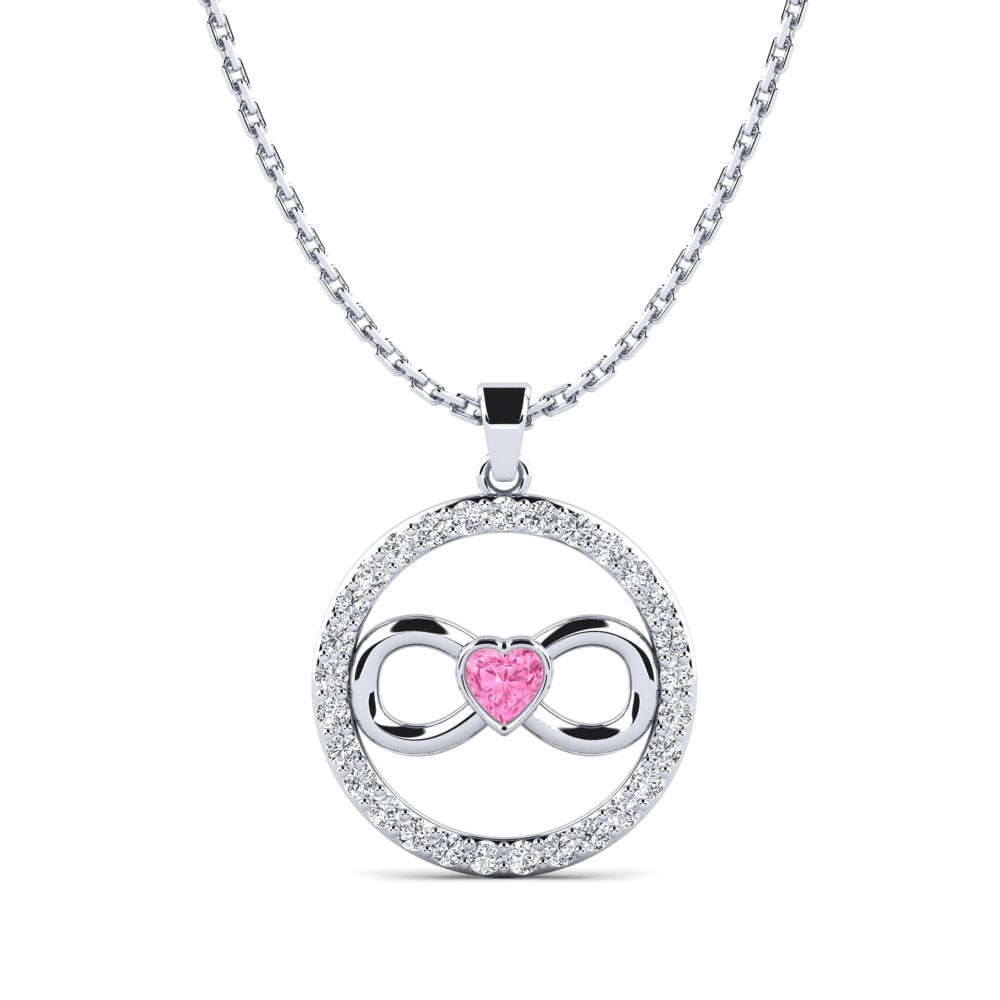 Zafiro Rosado Colgante de Mujer Velvett