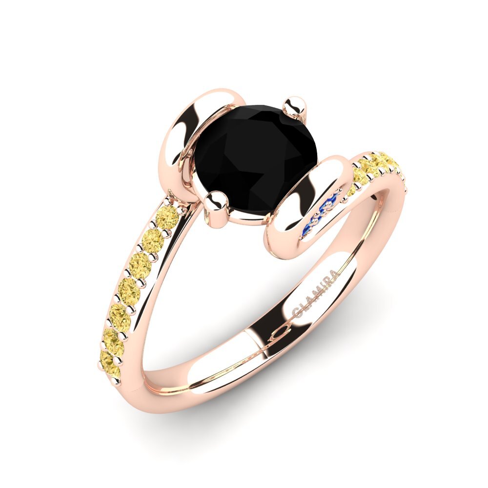 Black Diamond Engagement Ring Vendela