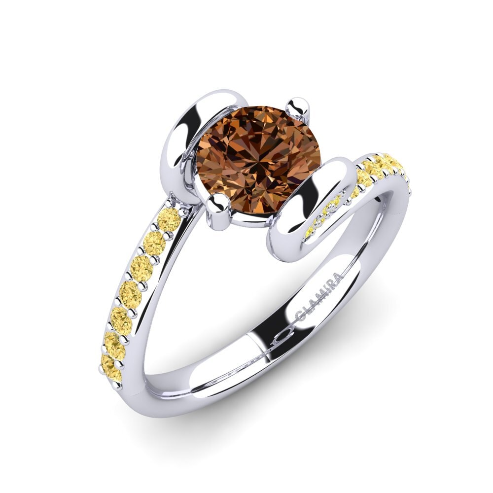 18ct White Gold Engagement Ring Vendela