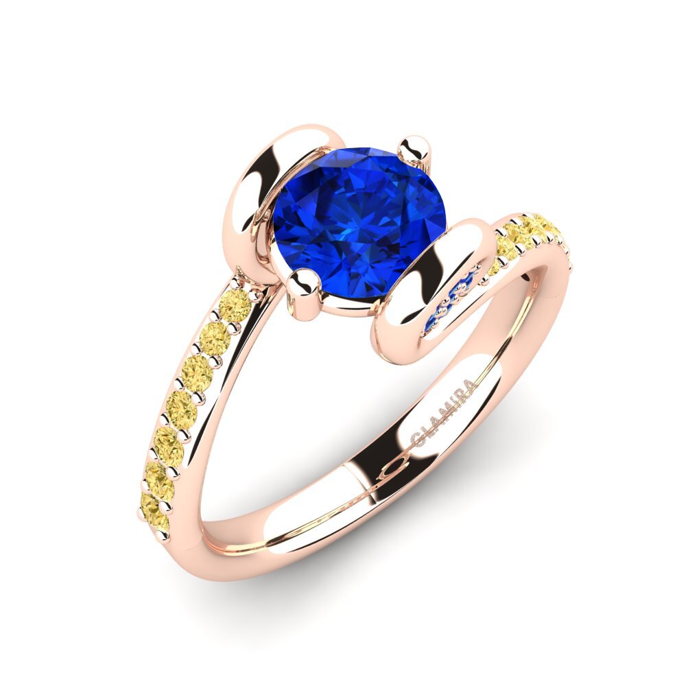 Sapphire (Lab Created) Engagement Ring Vendela